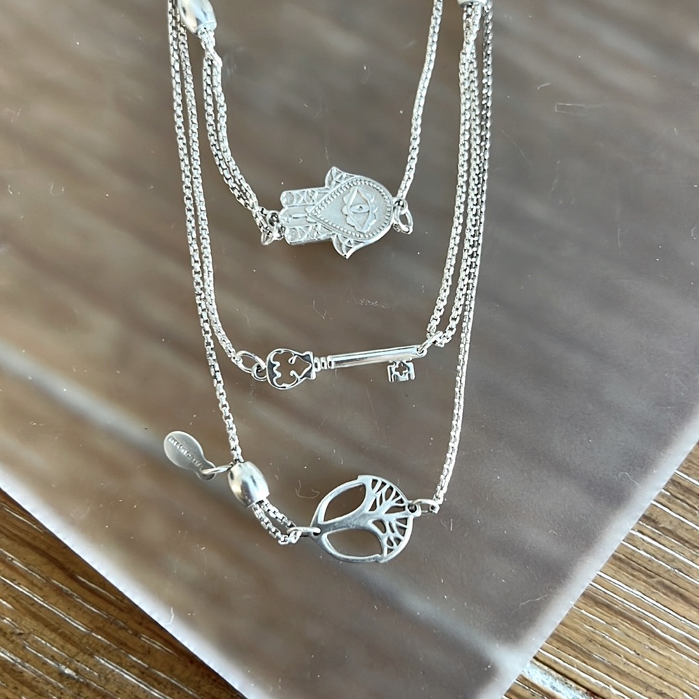 Alex and Ani Precious Pull Chain bracelets
